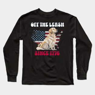 4th of July Independence Day Funny Design for Dog Lovers Long Sleeve T-Shirt